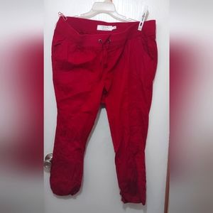 Torrid pants size 16w plus red in color